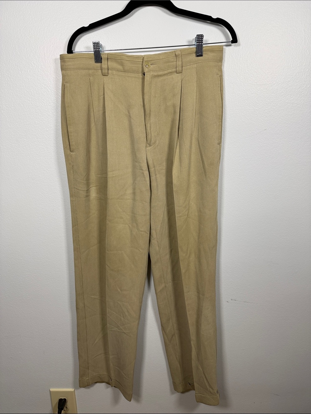 Tommy Bahama Tan Silk/Wool Blend Pants 32x30